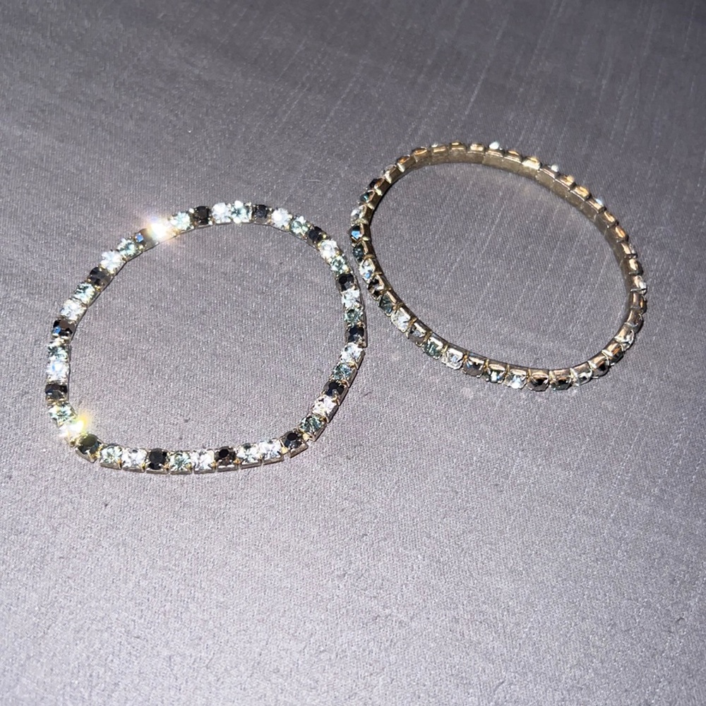 2 Adorable Bracelets, Rhinestones